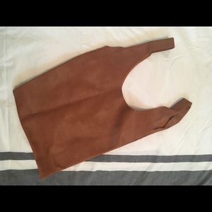 Faux Leather Market Bag